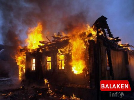 Balakəndə ev yanıb, 1 nəfər xəsarət alıb