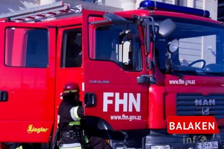 Balakəndə fərdi yaşayış evi yanıb