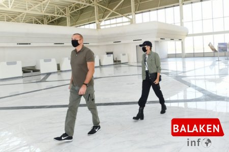 Prezident və xanımı Füzuli Beynəlxalq Hava Limanında görülən işlərlə tanış olublar – FOTO
