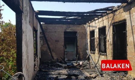 Balakəndə evdə yanğın olub, bir nəfər xəsarət alıb