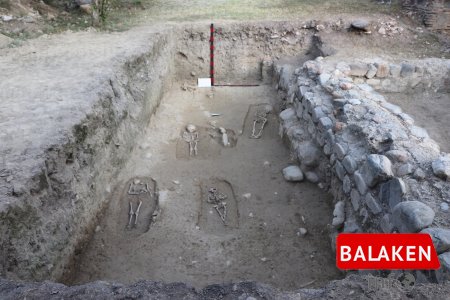 Balakən rayonundakı Tülü kəndində aşkar olunan alban kilsəsində 3 tikili tədqiqata cəlb edilib - FOTO