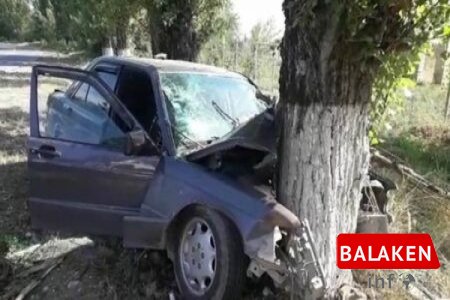 Şəkidə ölümlə nəticələnən ağır yol qəzası baş verib