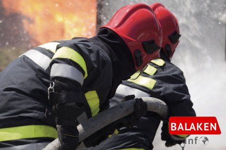 Balakən ev yandı, xəsarət alanlar var