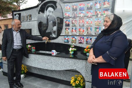 Balakəndə şəhid Kamal Məmmədovun xatirəsinə inşa edilmiş bulaq kompleksi açılıb
