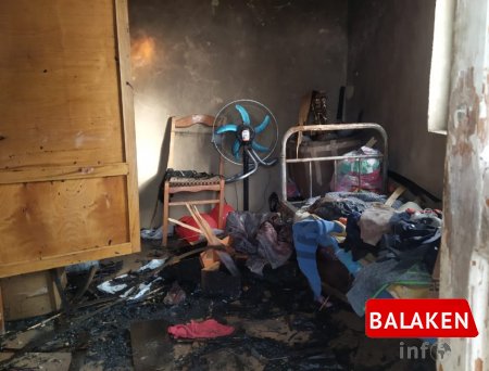 Balakəndə 4 otaqlı ev yanıb