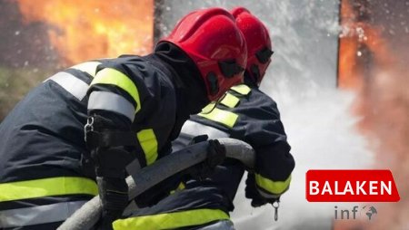 Balakəndə bazar ərazisində yanğın olub