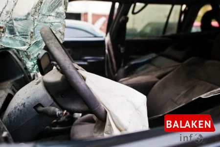 Balakən sakini Qax yolunda qəza törədib