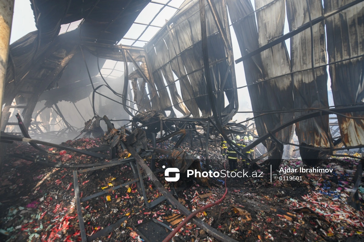 Balakəndə kərpic sexində yanğın olub