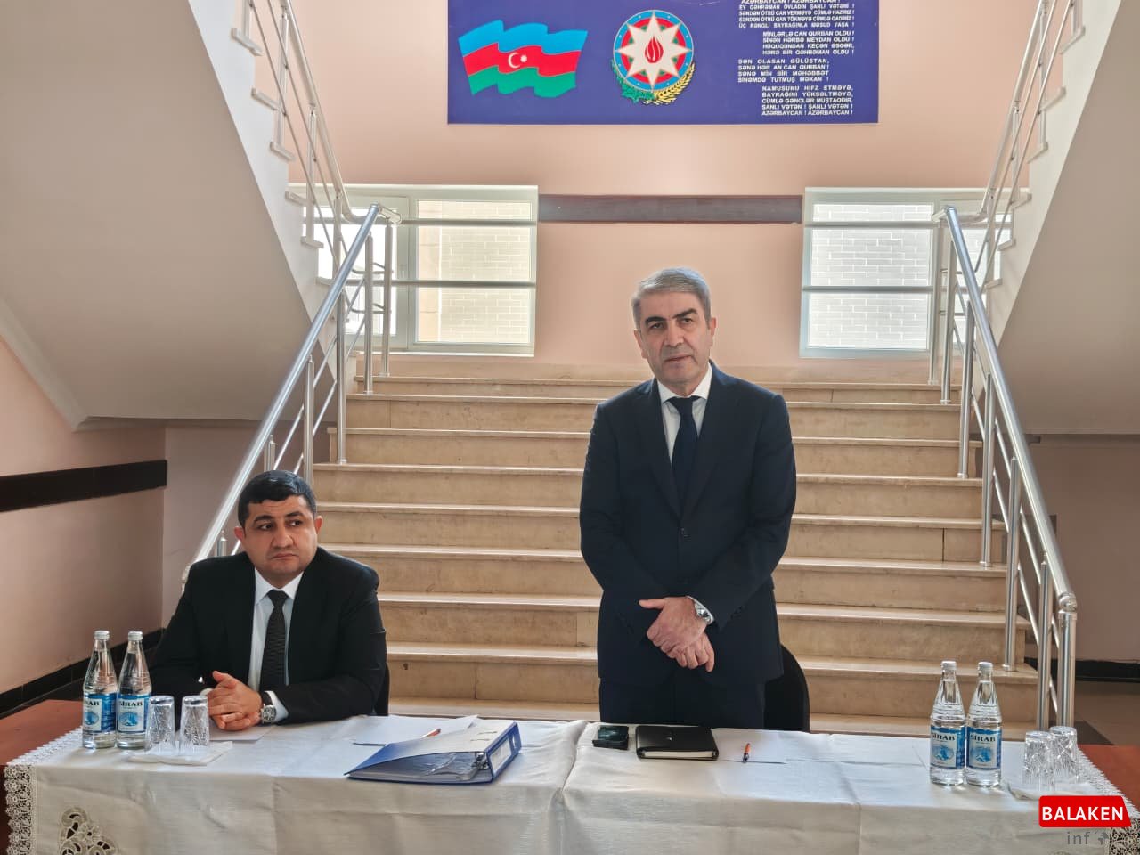 Balakən Rayon İcra Hakimiyyətinin başçısı Natiq Ağayev Qullar kəndində sakinlərlə görüşüb
