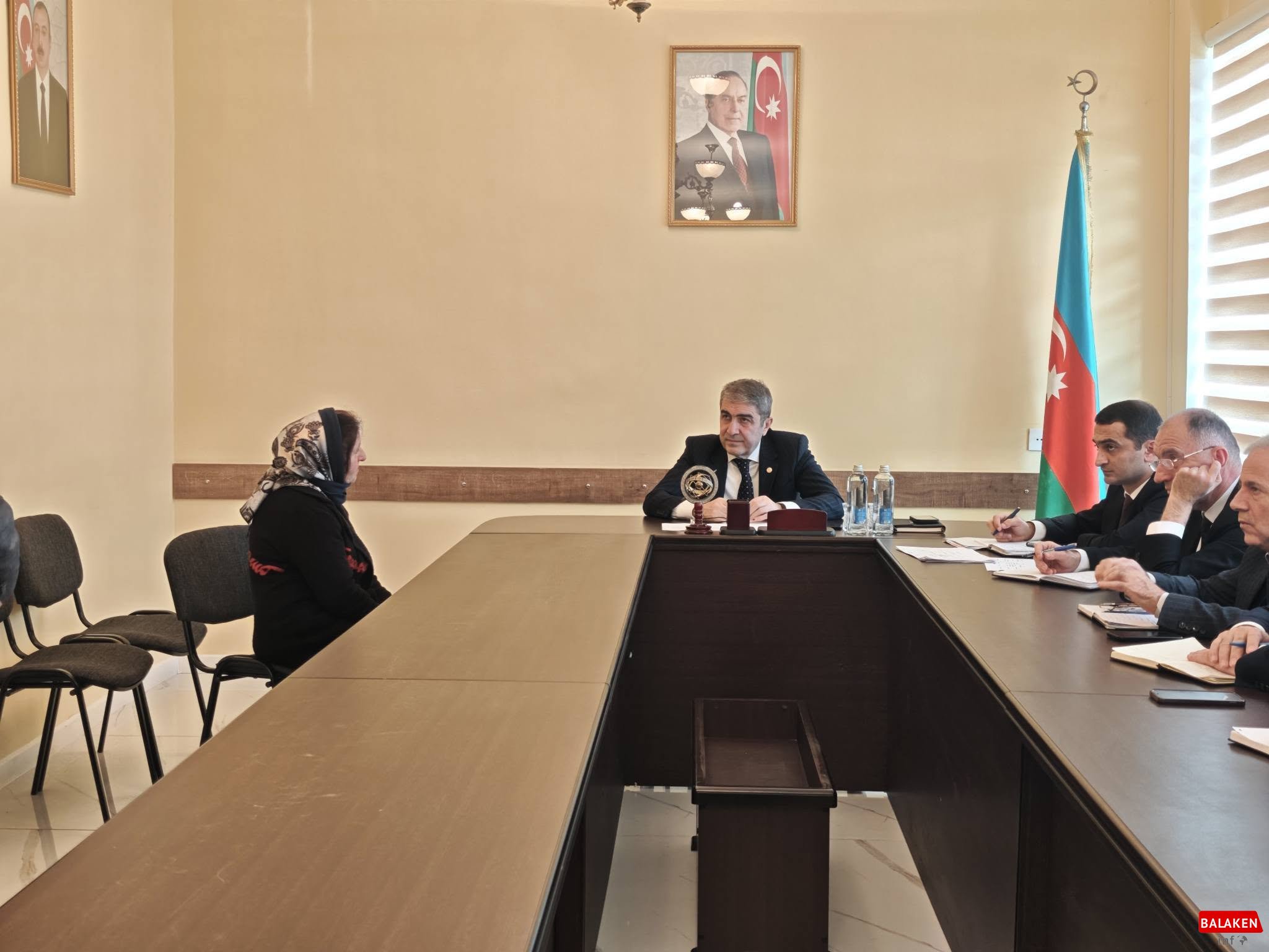 Balakən Rayon İcra Hakimiyyətinin başçısı Natiq Ağayev növbəti vətəndaş qəbulu keçirib
