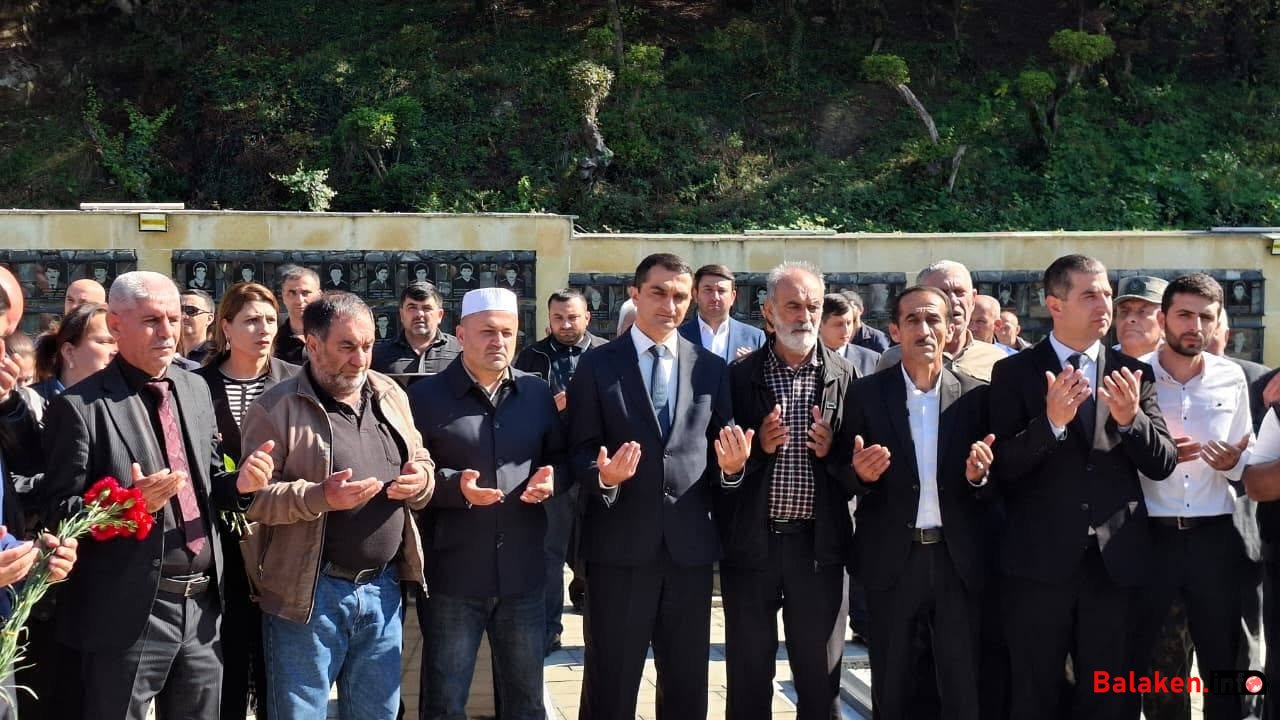 Balakəndə Vətən müharibəsi şəhidləri Harun Alqayev və Elməddin Şindiyevin xatirəsi anılıb